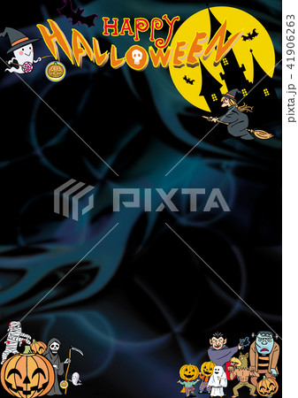 ハロウィン背景素材 41906263