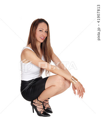 Décolleté with High Heels for Woman in Wisteria Color Leather