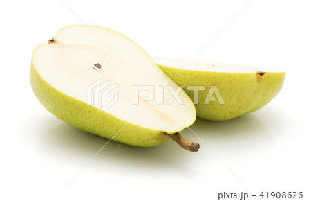 Green pear isolated on white Green pear isolated on white 41908626