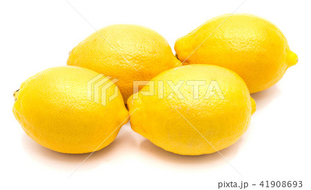Fresh lemon isolated on white 41908693