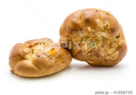 Braided bread loaf isolated on white 41908730