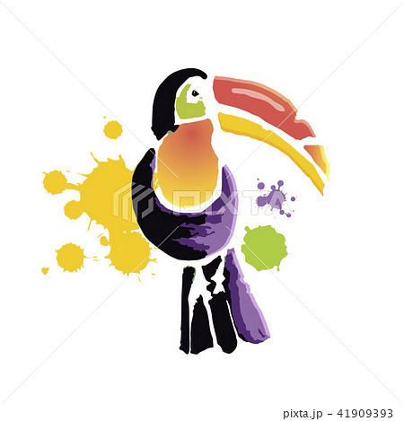 Tropical Toucan Bird Wild Exotic Animal のイラスト素材