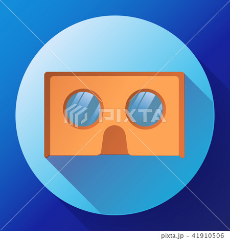 cardboard virtual reality glasses vector icon. 41910506