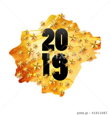 New Year on the gold with stars New Year on the gold with stars 41911087