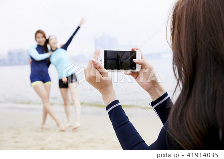 スマートフォン スマホ 女性 41914035