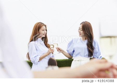 乾杯 女性 女 41914388