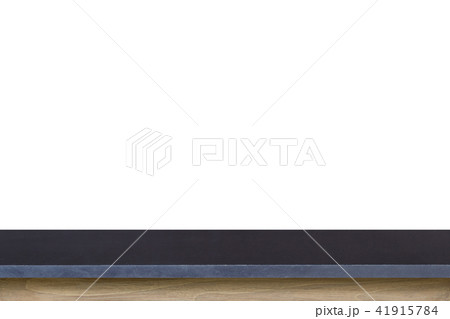 Empty top of granite stone table isolated on white background Empty top of granite stone table isolated on white background 41915784
