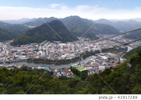 寝姿山山頂駅からの眺望 下田ロープウェイ（寝姿山ロープウェイ）と下田の街並み 41917289