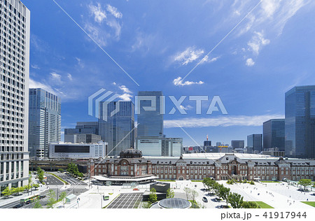 東京駅・2018年・快晴・青空・ワイド 41917944