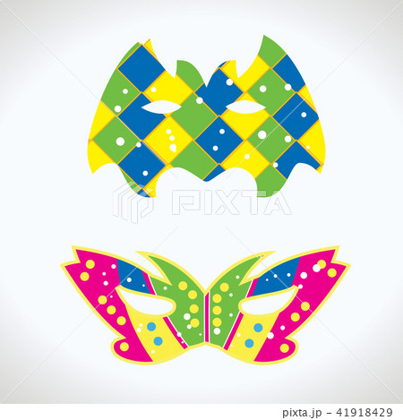 Carnival mask bitmap isolated Carnival mask bitmap isolated 41918429