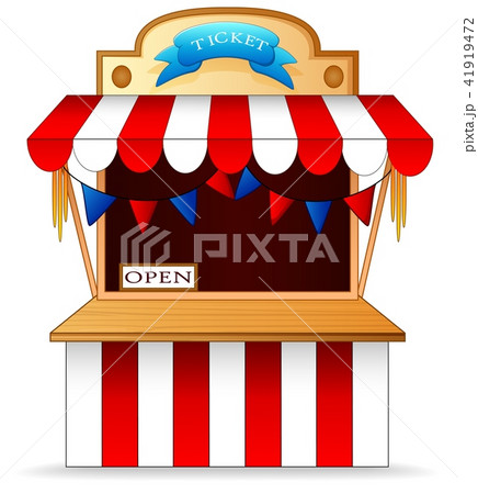 tent festival ticket seller 41919472