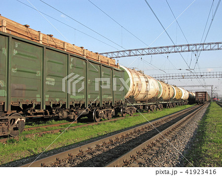 Cargo transportation by rail Cargo transportation by rail 41923416