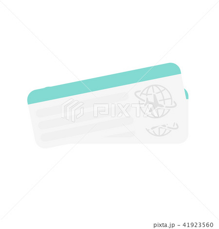 Plane ticket icon. Simple airticket illustration 41923560