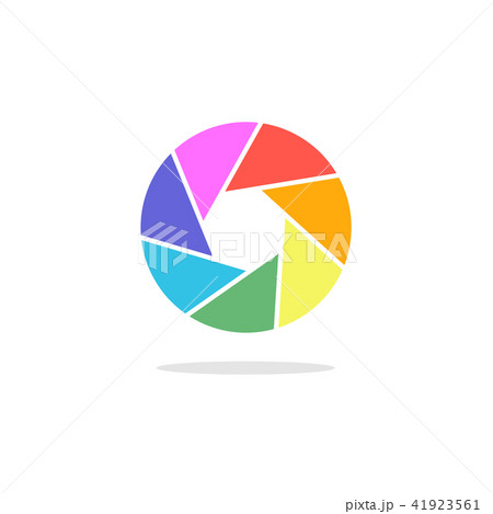 Bright phote camera aperture symbol. 41923561