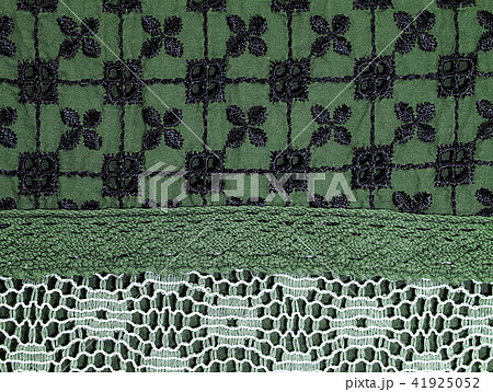 布地 刺繍入り コットン素材 布地 刺繍入り コットン素材 41925052