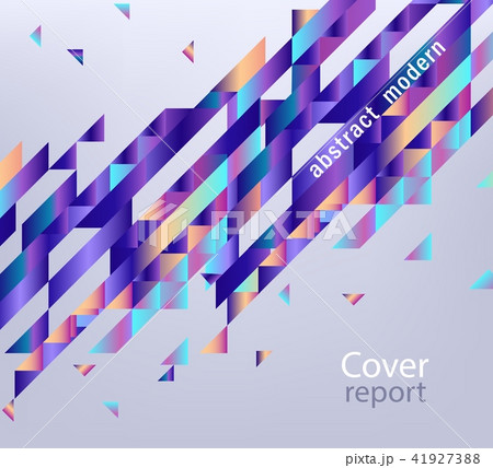 Vector trendy vibrant gradient report cover Vector trendy vibrant gradient report cover 41927388