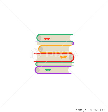 Vector flat book pile or column 41929142