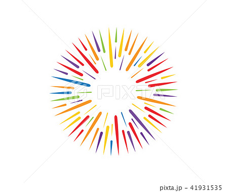 firework burst rays Vector illustration firework burst rays Vector illustration 41931535