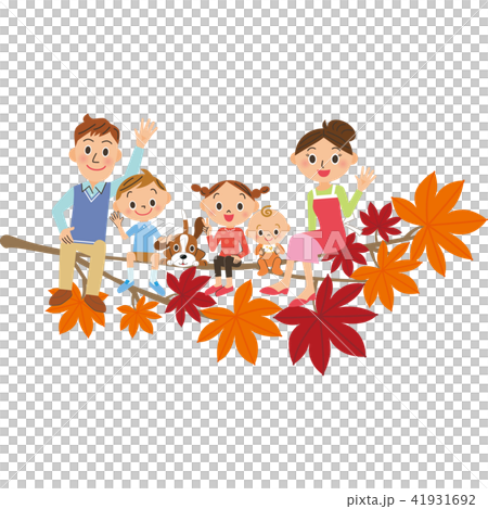 家庭坐秋葉 家庭坐秋葉 41931692