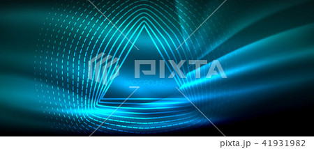 Neon glowing wave, magic energy and light motion background. Wallpaper template, hi-tech future Neon glowing wave, magic energy and light motion background. Wallpaper template, hi-tech future 41931982