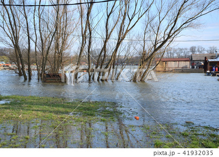 River Water Over Promenade River Water Over Promenade 41932035
