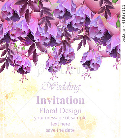 Vintage floral banner or greeting card Vintage floral banner or greeting card 41933111