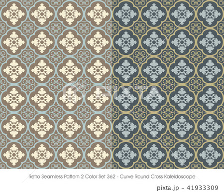Retro Seamless Pattern 2 color set background 41933309