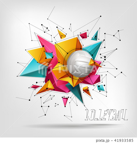 volleyball ball background text 41933585