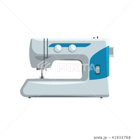 Modern sewing machine, dressmakers equipment vector Illustration on a white background Modern sewing machine, dressmakers equipment vector Illustration on a white background 41933768