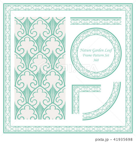 Vintage Border of elegant retro pattern background 41935698