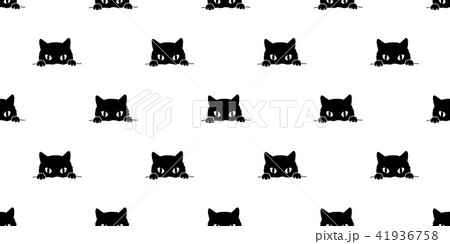 cat Seamless Pattern vector isolated background 41936758