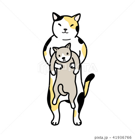 Cat vector calico logo clip art character doodle 41936766
