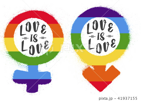 LGBT rights symbol. Gay parade sign 41937155