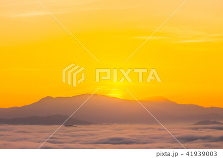 golden sunrise above the mist golden sunrise above the mist 41939003