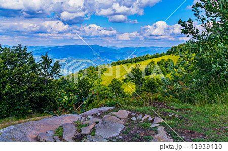 A beautiful view from the glade with stones to the A beautiful view from the glade with stones to the 41939410