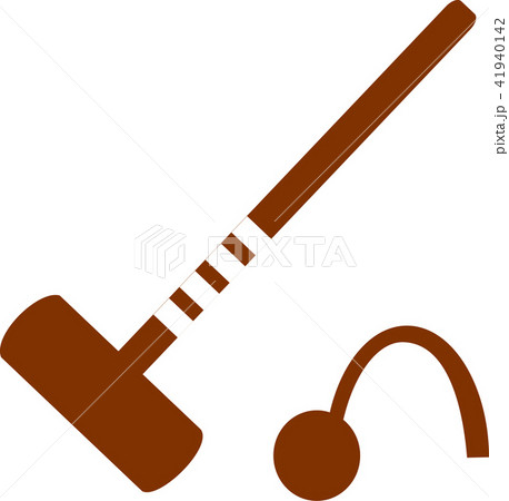 Croquet Mallet and Wicket Croquet Mallet and Wicket 41940142