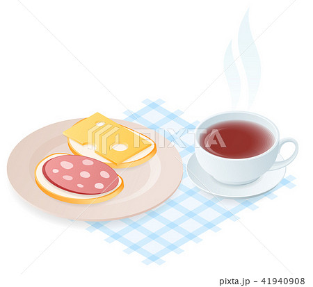 The plate with cheese, sausage sandwiches. 41940908