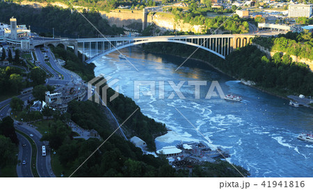 Aerial Rainbow Bridge in Niagara Falls, Canada Aerial Rainbow Bridge in Niagara Falls, Canada 41941816