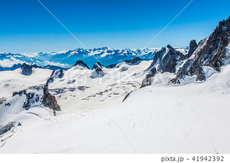View of Mont Blanc mountain range from Aiguille  41942392