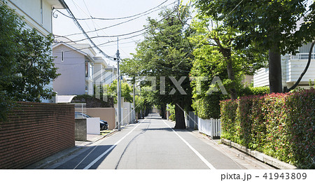 東京 住宅街 イメージ 成城の写真素材