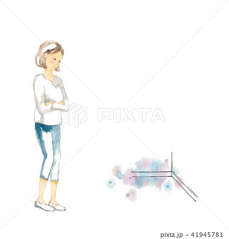 ママ悩む、部屋の隅 41945781