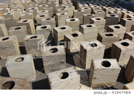 たこ箱 タコ漁 仕掛け 道具の写真素材 [41947469] - PIXTA