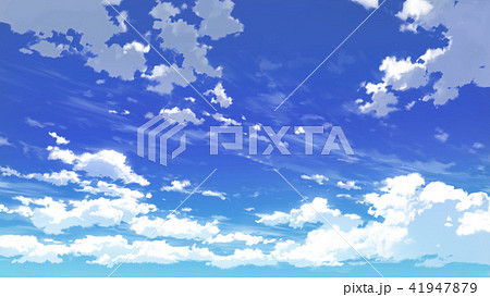 青空と雲のイラスト素材