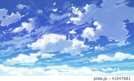 青空と雲のイラスト素材