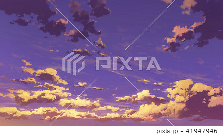 夕日と雲 41947946