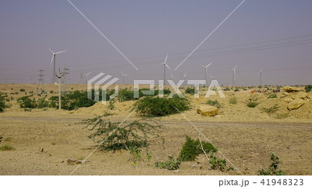 Wind turbine in Thar desert 41948323