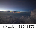 太平洋上空の夕景 41948573