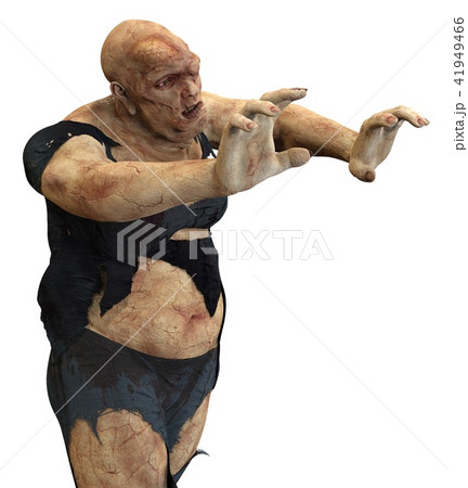 3D illustration mutant monster isolated on white background 3D illustration mutant monster isolated on white background 41949466