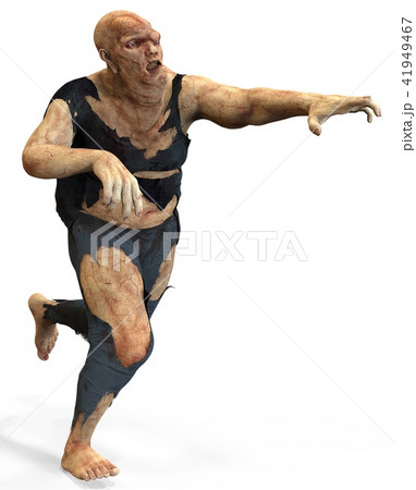 3D illustration mutant monster isolated on white background 3D illustration mutant monster isolated on white background 41949467