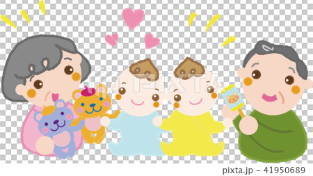 双子の赤ちゃん（おばあちゃんとおじいちゃん）6 41950689